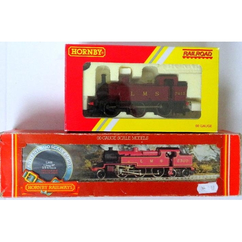 109 - HORNBY 00 gauge Steam Locos comprising: Hornby Railroad R2674 3F 0-6-0 Tank No. 7413 LMS maroon. Nea... 