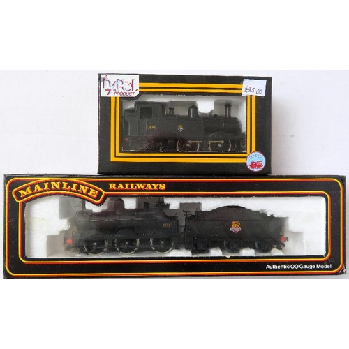 127 - MAINLINE / DAPOL 00 gauge comprising: 2 x BR black Steam Locos early crests (1 x Mainline Dean Goods... 