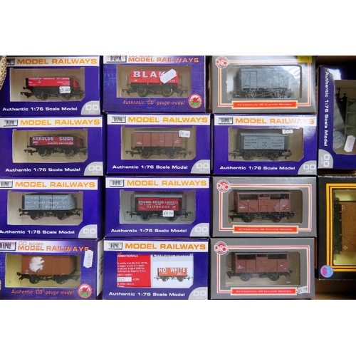 134 - DAPOL 00 gauge comprising: 14 x assorted Goods Wagons various types to include Cattle, Promotional, ... 