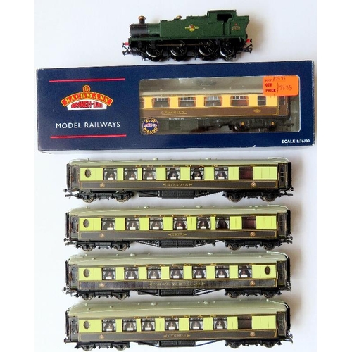 149 - HORNBY / BACHMANN 00 gauge Loco and Rolling Stock comprising: Bachmann 0-6-2 Tank Loco No. 6622 BR g... 