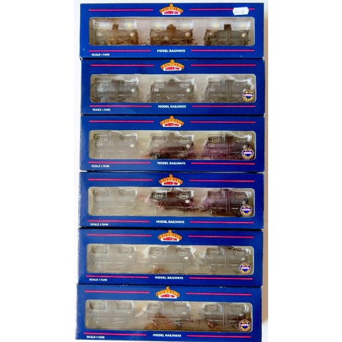 150 - BACHMANN 00 gauge Goods Wagons comprising: 6 x 3 Tank Wagon Sets (18 Wagons in total) (5 Sets x 37-6... 
