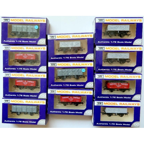 152 - DAPOL 00 gauge Goods Wagons comprising: 11 x assorted to include 9-Plank, Private Owner etc. All Nea... 