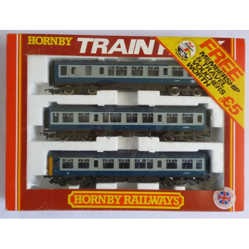 176 - HORBY 00 gauge R403 B.R. 3 car D.M.U. Blue/Grey livery. Excellent including Box