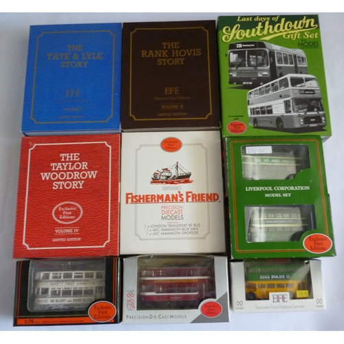 181 - EFE BUSES & COACHES, TRAMS, etc to include Giftsets. Sets x6 plus single models x3. Excellent to Min... 