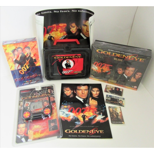 244 - JAMES BOND “Goldeneye” items to include Lunchbox, Tiger Electronics LCD Game (unopened), Limited Edi... 