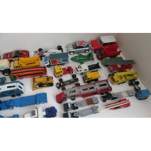 259 - ASSORTED Diecast to include Corgi, Matchbox, Polistil and others in playworn condition. (qty)