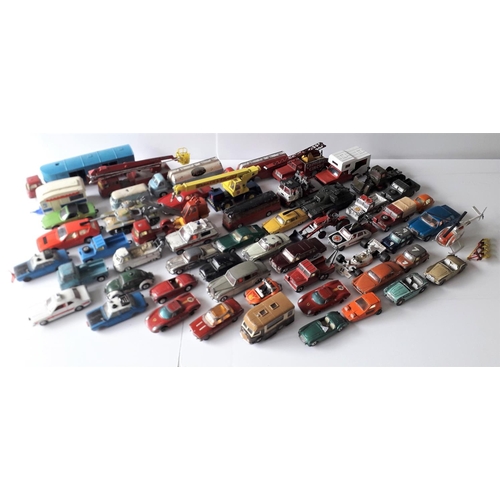 262 - CORGI TOYS cars, lorries, etc for spares or repair. Fair to Poor (50+).