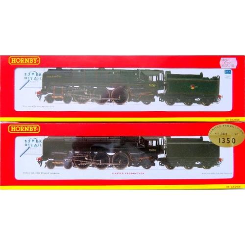27 - HORNBY (China) 00 gauge BR Britannia Class 4-6-2 Locos and Tenders comprising: R2975 (Collector Cent... 
