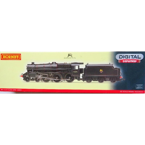 3 - HORNBY (China) 00 gauge R2804XS Black 5 4-6-0 No. 44875 BR lined black early crest with factory fitt... 