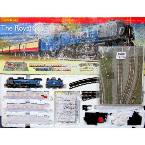 35 - HORNBY (China) 00 gauge R1094 “The Royal Scot” Train Set containing: Coronation Class 4-6-2 “City of... 