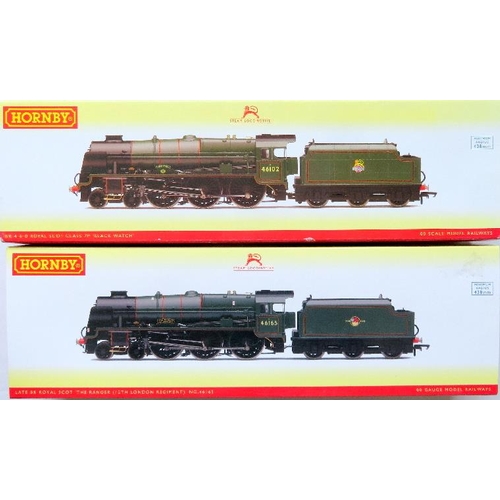 7 - HORNBY (China) 00 gauge BR lined green 4-6-0 Royal Scot Class Locos and Tenders comprising: R3558 “T... 