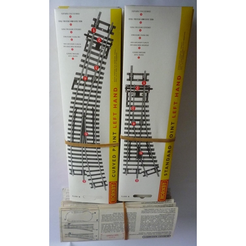 80 - HORNBY 00 gauge 2 Rail Points, R8072 x5, R8073 x5, R8074 x1, R8075 x1, R8076 x2, R8077 x2, R8078 x2,... 