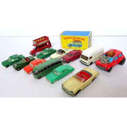 105 - MATCHBOX / MINIX etc. Vehicles comprising: 12 x assorted Vehicles to include Matchbox B-type Bus, Mi... 