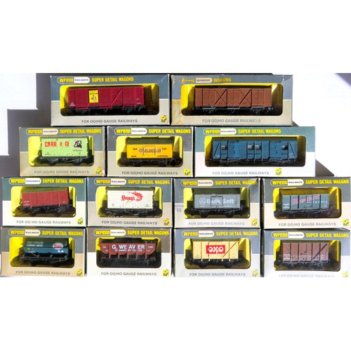 115 - WRENN Goods Wagons comprising: Group of 13 x assorted to include Utility Van, Banana, Hopper, Tanker... 