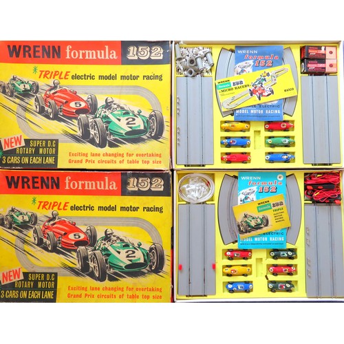 129 - WRENN Formula 152 Slot Car Racing Sets (circa 1960s) comprising: 2 x Sets each Set contains 6 Cars, ... 