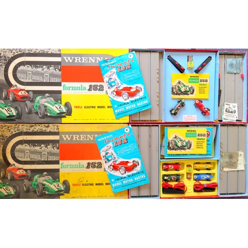 131 - WRENN Formula 152 Slot Car Racing Sets (circa 1960s) comprising: 2 x Sets each containing Cars (1 Se... 