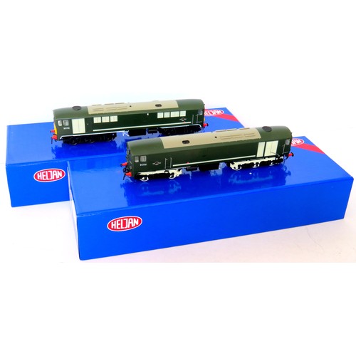 135 - HELJAN 00 gauge Diesel Locos comprising: 28001 Class 28 No. 5700 BR green, plus 28011 Class 28 No. D... 