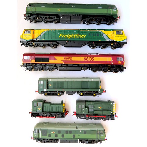 142 - BACHMANN 00 gauge Diesel Locos comprising: Class 70 No. 70006 Freightliner green/yellow, Class 66 No... 