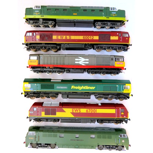 146 - LIMA 00 gauge Diesel Locos comprising:  Class 67 No. 67001 “Night  Mail” EWS maroon and gold, Class ... 