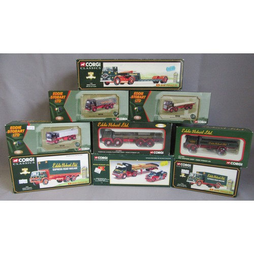 192 - CORGI 1:50TH/CLASSICS ‘EDDIE STOBART’ Trucks to include 18801 Bedford KM Lorry, 22702 Bedford TK Box... 