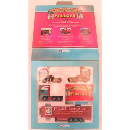 198 - CORGI 1:50th MODERN TRUCKS Gift Sets to include CC99130 Pollock, CC99174 Malcolm Logistics and 99164... 