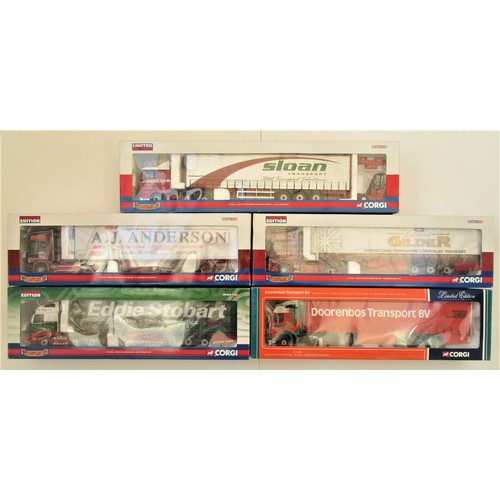 200 - CORGI 1:50th MODERN TRUCKS to include CC12934 A.J.Anderson, CC12431 Sloan Transport (no mirrors), CC... 