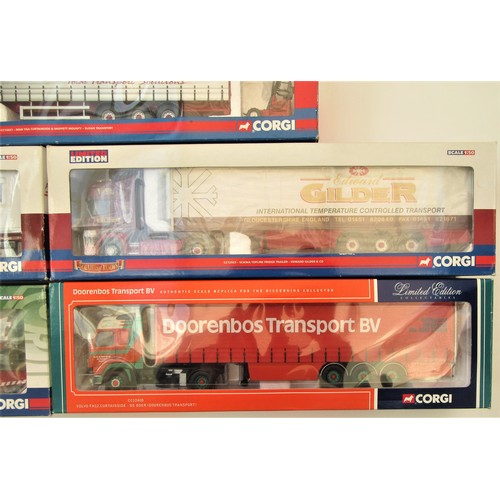 200 - CORGI 1:50th MODERN TRUCKS to include CC12934 A.J.Anderson, CC12431 Sloan Transport (no mirrors), CC... 