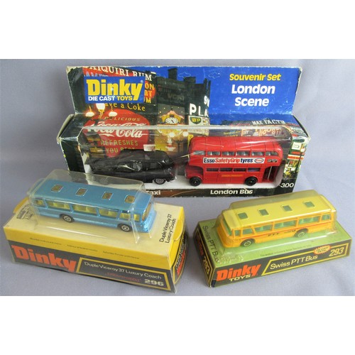 235 - DINKY TOYS 300 ‘London Scene’ Gift Set, 296 Duple Viceroy Luxury Coach, 293 