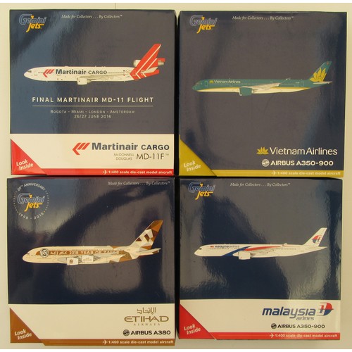 7 - GEMINI JETS 1:400TH scale Aircraft to include Airbus A380 “Etihad Airways”, Airbus A350-900 “Malaysi... 