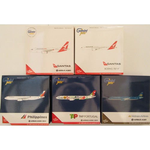 9 - GEMINI JETS 1:400TH scale Aircraft to include Airbus A321 “Vietnam Airlines”, Airbus A330-300 “TAP P... 