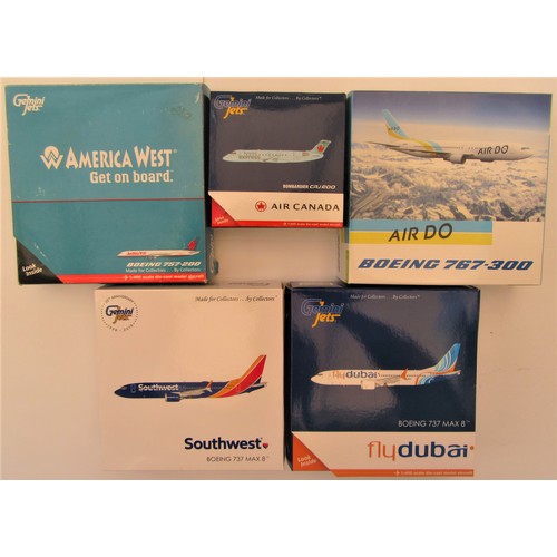 13 - GEMINI JETS 1:400TH scale Aircraft to include Boeing 757-200 “America West”, Boeing 767-300 “Air Do”... 