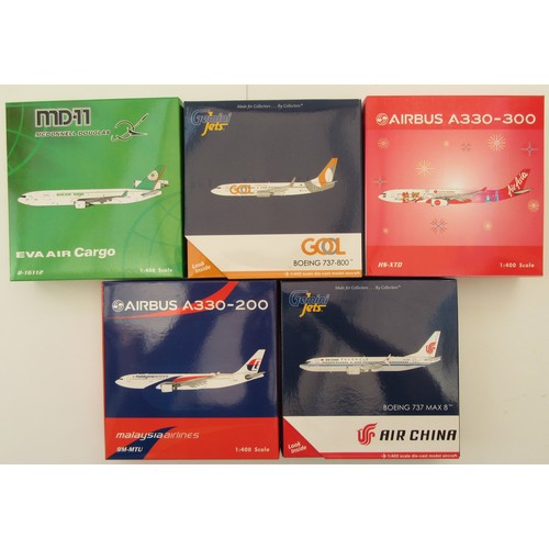19 - GEMINI JETS/JC WINGS 1:400TH scale Aircraft to include McDonnell Douglas MD-11 “EVA Air Cargo”, Boei... 