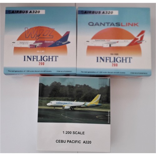 27 - INFLIGHT 200 1:200TH scale Aircraft to include Airbus A320 “Wizz Air”, Airbus A320 “Quantas Link” an... 