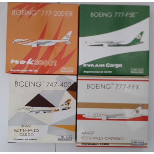 36 - Limited Edition 1-400th scale Aircraft to include Boeing 777-200er “Nok Scoot”, Boeing 777-FE5 “Eva ... 