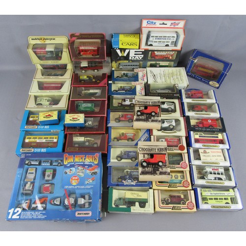 296 - MATCHBOX/LLEDO/OXFORD assorted diecast to include Models of Yesteryear, Connectables set, Lledo & Da... 