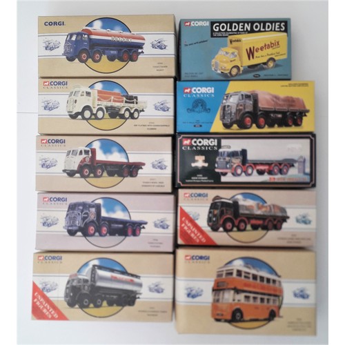 72 - CORGI CLASSICS to include 24402 ‘Eddie Stobart’ Leyland Octopus and 09701 ERF 8 Wheel Rigid and othe... 