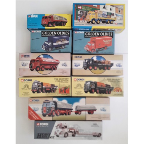 73 - CORGI CLASSICS to include Heavy Haulage, Golden Oldies, Brewery Collection and other 8 Wheel commerc... 