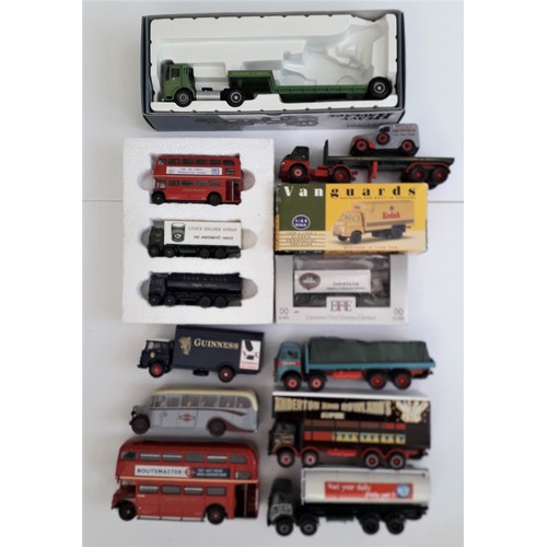 297 - CORGI CLASSICS loose models to include Foden Milk Tanker and London Routemaster bus. Excellent to Mi... 