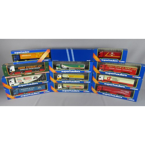 32 - CORGI SUPER HAULERS group of 12 assorted models. All Appear Mint in Excellent to Near Mint Plus Boxe... 