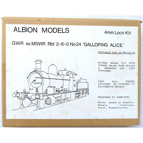 117 - ALBION MODELS 4 mm scale Model Loco Kit suitable for 00/EM/18.83 for GWR  ex MSWR Rbt 2-6-0 No. 24 “... 