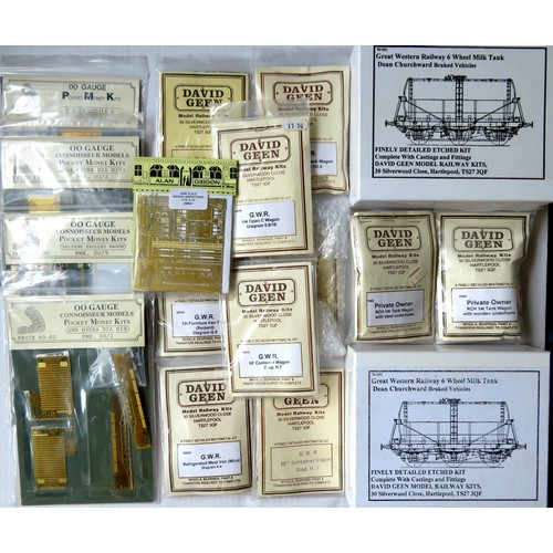 134 - DAVID GEEN / CONNOISSEUR MODELS plus other manufacturers 4mm scale Goods Wagon Kits to include: Davi... 