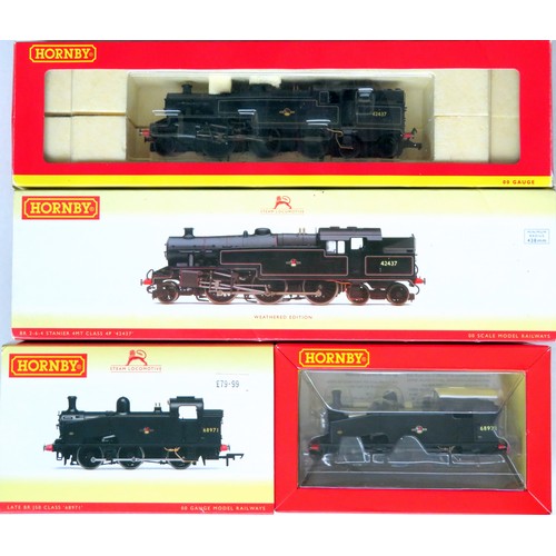 97 - HORNBY (China) 00 gauge BR Steam Locos (DCC Fitted) comprising: R2637X Stanier 4MT Class 4P 2-6-4 Ta... 