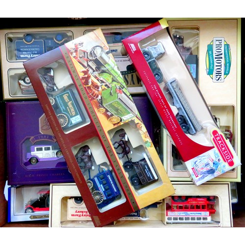 219 - VANGUARDS / LLEDOS / OXFORD DIECAST etc. comprising: 28 x assorted to include Vans, Buses, Cars etc.... 