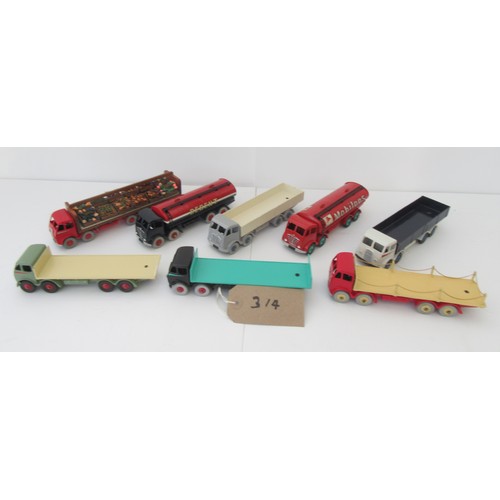 314 - DINKY SUPER TOYS Foden Trucks 1st and 2nd type cabs to include Tankers, Lorries and Open Trucks (Cod... 