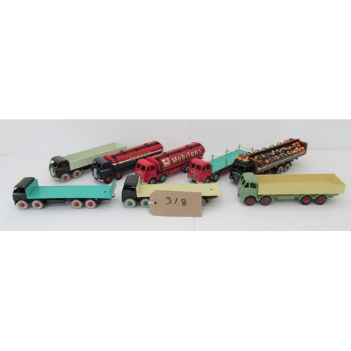 318 - DINKY SUPER TOYS Foden Trucks 1st and 2nd type cabs to include Tankers, Lorries and Open Trucks (cod... 