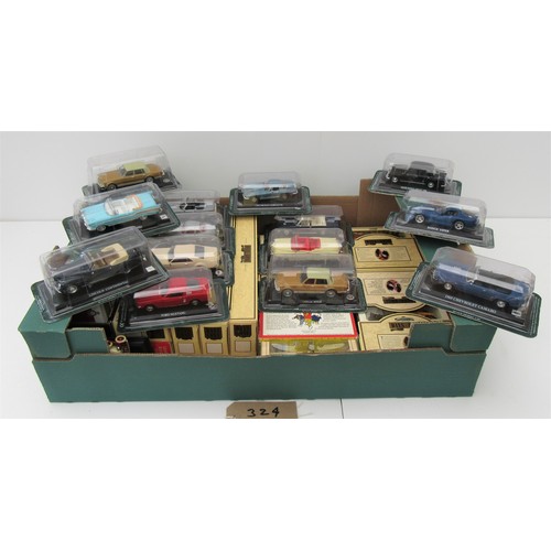 324 - DELPRADO CARS 1:43 scale (15) plus Lledo single models and sets (37) Mint in Excellent Boxes. (57)