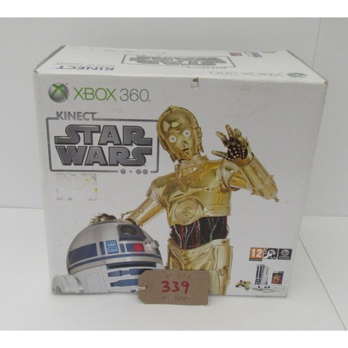 339 - X-BOX 360 ‘Kinect Star Wars’ GAME CONSOLE in original box. Excellent in Excellent Box.