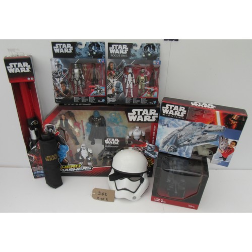 342 - STAR WARS models and figures etc. Excellent to Mint, mixed quantity.