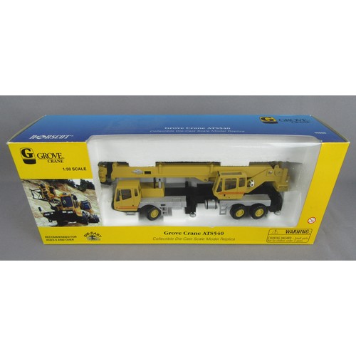 227 - NORSCOTT No.30098 Grove Crane ATS540, 1:50th Scale, plus CONRAD YB5515 GROVE Crane. 1:50th Scale. Ne... 