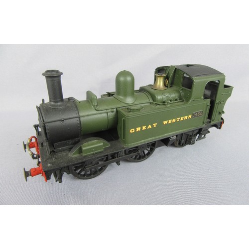 55 - ‘0’ Gauge Finescale, Springside Models 14xx/48xx 0-4-2 Great Western Green Tank Loco No.1450. Excell... 
